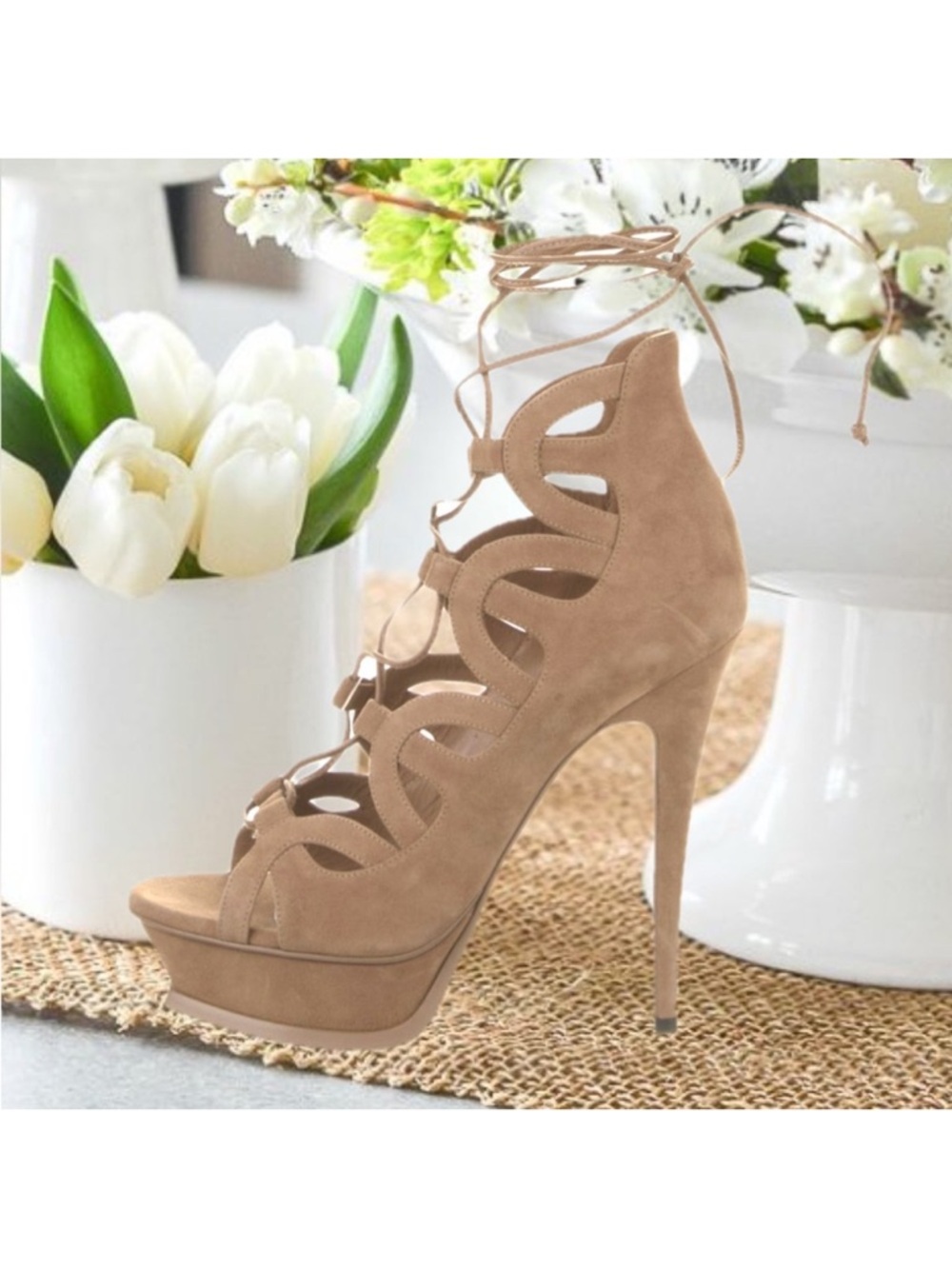 NEW IN BOX YSL PLATFORM HEELS - Picture 5 of 8